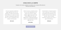 Tema WordPress Multiuso Per Tre Caselle Di Testo Con Ombra