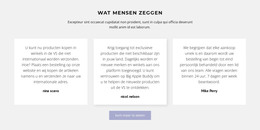 Drie Tekstvakken Met Schaduw - HTML5-Sjabloon