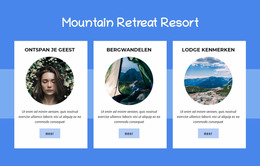 Mountain Retreat Resort Html-Sjabloon