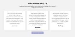 Drie Tekstvakken Met Schaduw Landingspagina