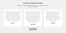 Três Caixas De Texto Com Sombra - Construtor De Sites Criativos E Multifuncionais