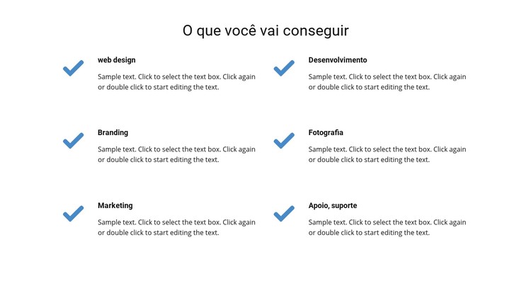 O que você vai conseguir Template CSS