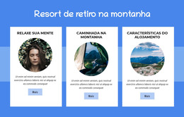 Resort De Retiro Na Montanha - Página Inicial HTML