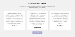 Потрясающий Одностраничный Шаблон Для Три Текстовых Поля С Тенью