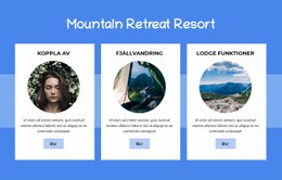 Mountain Retreat Resort - HTML-Målsida