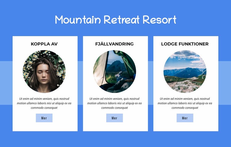 Mountain Retreat Resort HTML-mall
