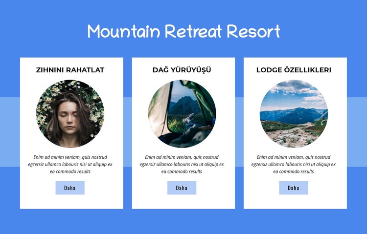 Mountain Retreat Resort CSS Şablonu