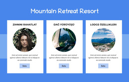 Mountain Retreat Resort - HTML Açılış Sayfası