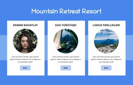 Mountain Retreat Resort - HTML Site Builder