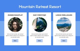 Mountain Retreat Resort Html5 Duyarlı Şablon