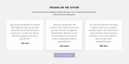 Gölgeli Üç Metin Kutusu - Çevrimiçi Şablonlar