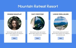 Mountain Retreat Resort - Nihai Web Sitesi Modeli