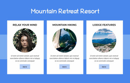 Mountain Retreat Resort - Website Builder