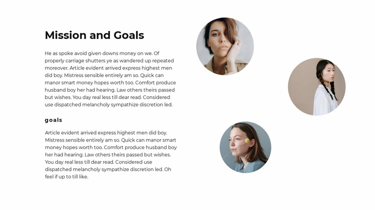 Team goals Ecommerce Website Design