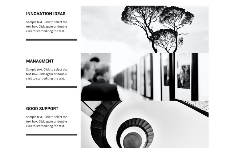 Art gallery services Homepage Design
