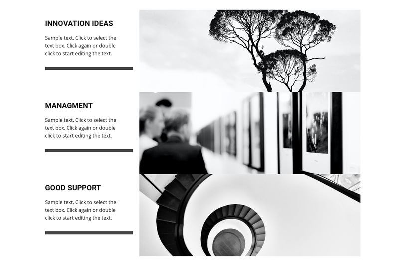 Art gallery services Wix Template Alternative