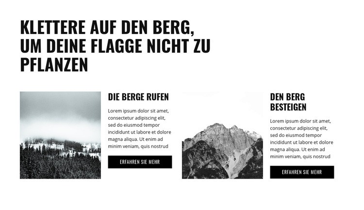 Vorbereitung auf die Wanderung Website design