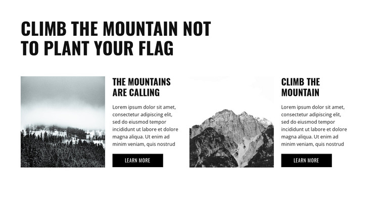 Preparing for the hike HTML Template