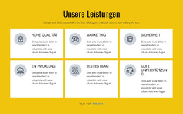 HTML-Site Für Marketing- Und Vertriebslösungen