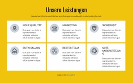 Marketing- Und Vertriebslösungen - Persönliche Website-Vorlage