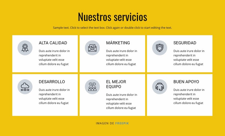 Soluciones de marketing y ventas Plantillas de creación de sitios web