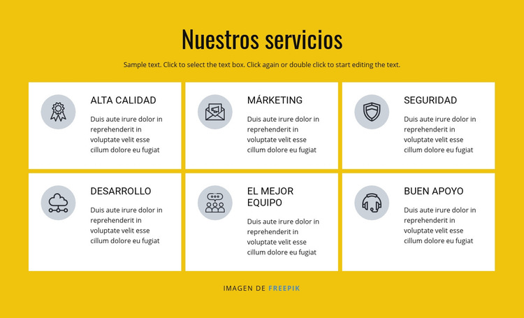 Soluciones de marketing y ventas Plantilla de sitio web