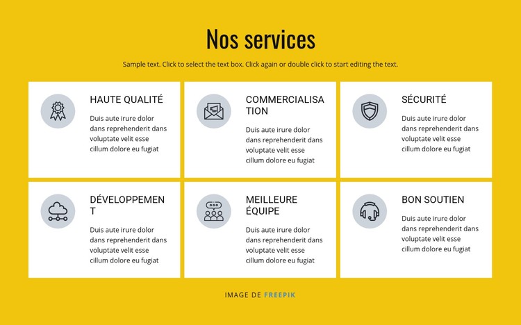 Solutions de marketing et de vente Modèle CSS