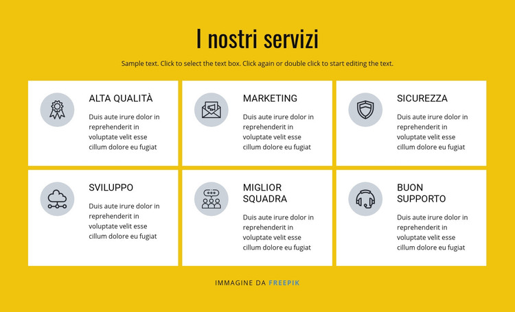 Soluzioni di marketing e vendita Modello HTML