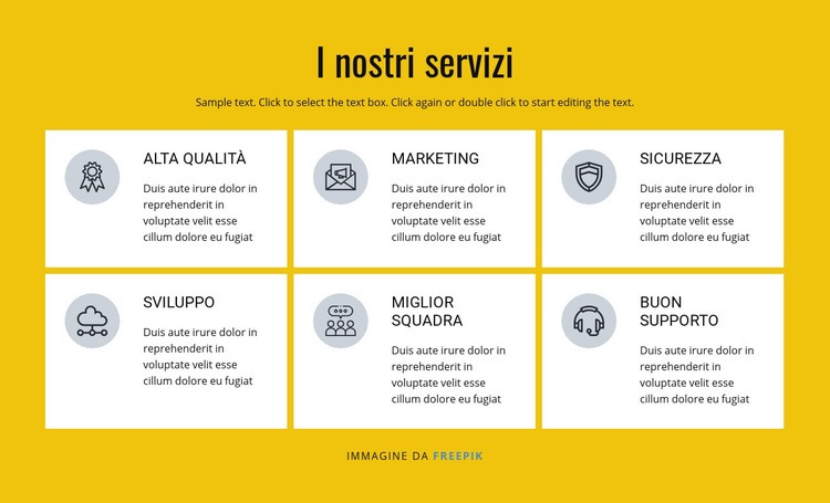 Soluzioni di marketing e vendita Modello