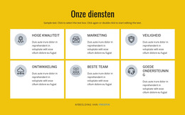 Marketing- En Verkoopoplossingen HTML-Sjabloon