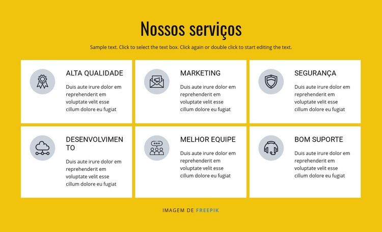 Soluções de marketing e vendas Design do site