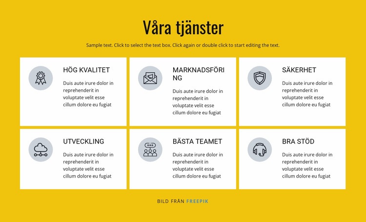 Marknadsförings- och försäljningslösningar CSS -mall