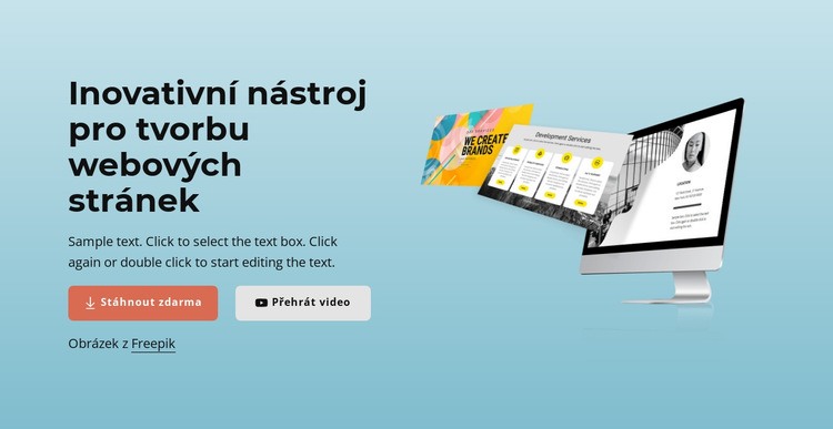 Inovativní tvůrce webových stránek Šablona CSS