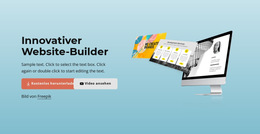 Benutzerdefinierte Schriftarten, Farben Und Grafiken Für Innovativer Website-Builder