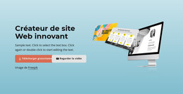 Créateur De Site Web Innovant – Modèle D'Éléments Premium