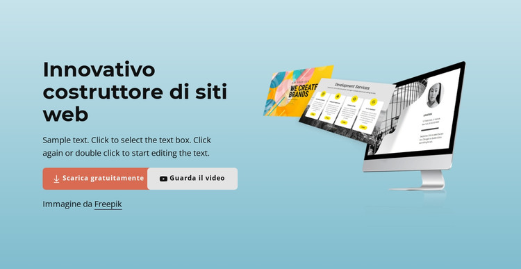 Innovativo costruttore di siti web Modello HTML