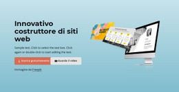 Innovativo Costruttore Di Siti Web: Modello HTML5 Semplice