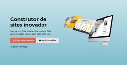 Construtor De Sites Inovador - Modelo HTML5 Simples