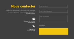 Conception HTML Pour Nous T'Attendons