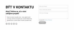 Kontaktujte Nás A Sledujte Nás – HTML Šablona Webových Stránek