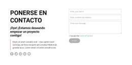 Ponte En Contacto Y Síguenos - Hermosa Página De Destino