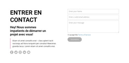 Thème WordPress Premium Pour Contactez-Nous Et Suivez-Nous