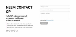 Neem Contact Met Ons Op En Volg Ons - Joomla-Sjabloon Voor Elk Apparaat