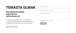 İletişime Geçin Ve Bizi Takip Edin Için Premium WordPress Teması