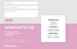 Nasze Kontakty I Formularz Kontaktowy - Inspiracje Do Projektowania Stron Internetowych