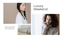 Luxury Weekend Responsive CSS Template