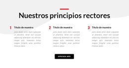 Plantilla En Línea Gratuita Para Nuestros Principios Rectores