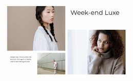 Week-End De Luxe - Inspiration Pour Une Maquette De Site Web