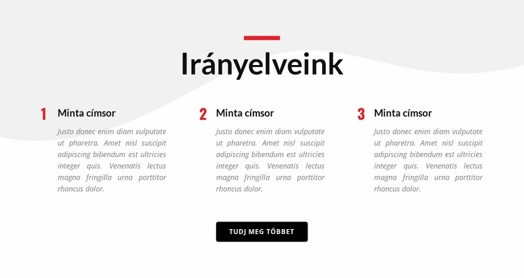 Vezető elveink HTML Sablon