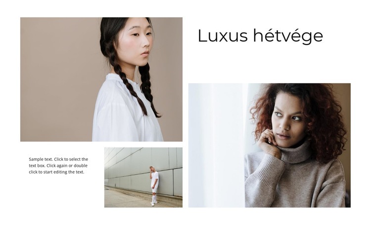 Luxus hétvége HTML Sablon